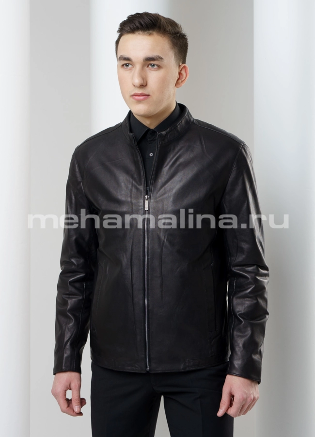 Кожаная куртка модель № KP-178 универмаг малина