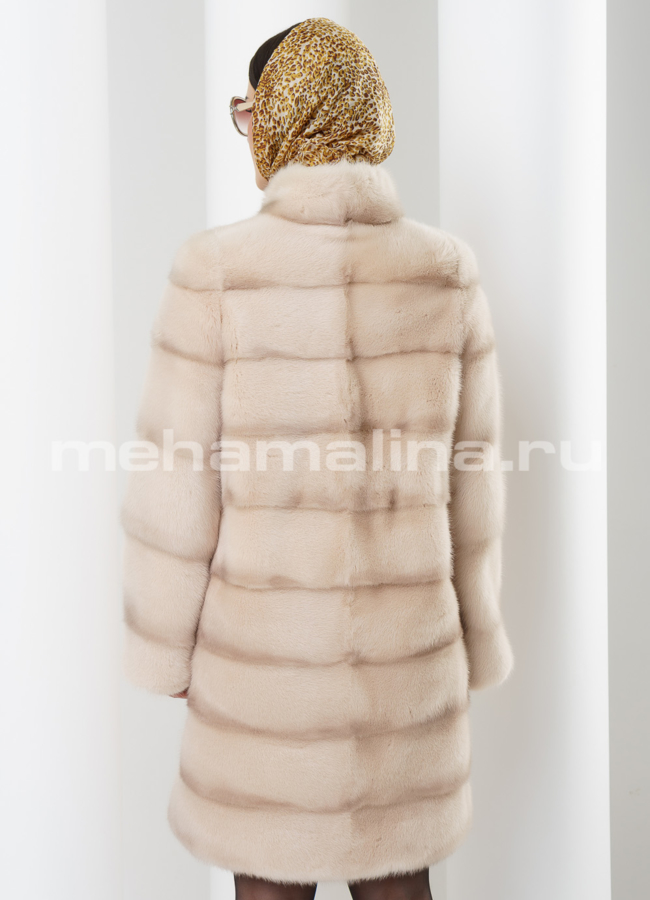 Шуба норка, воротник стойка модель № S-445 в рассрочку
