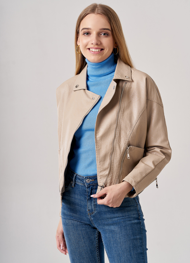 Женская куртка из искусственной кожи модель № 830-1 универмаг малина