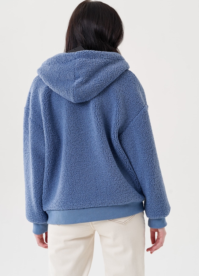 Худи женское из искусственного меха  модель № 24458 в рассрочку