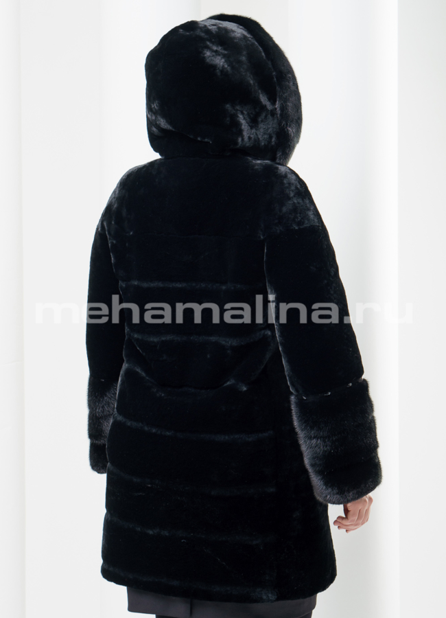 Шуба из мутона модель № S-385 в кредит