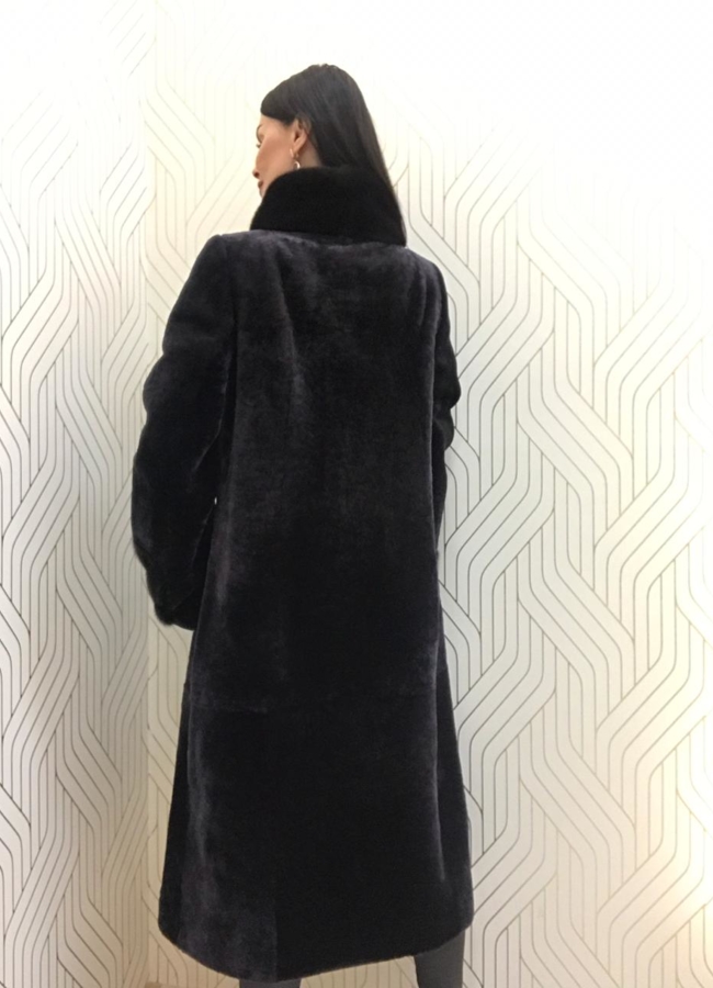 Шуба из мутона модель № БВР-8156 в кредит