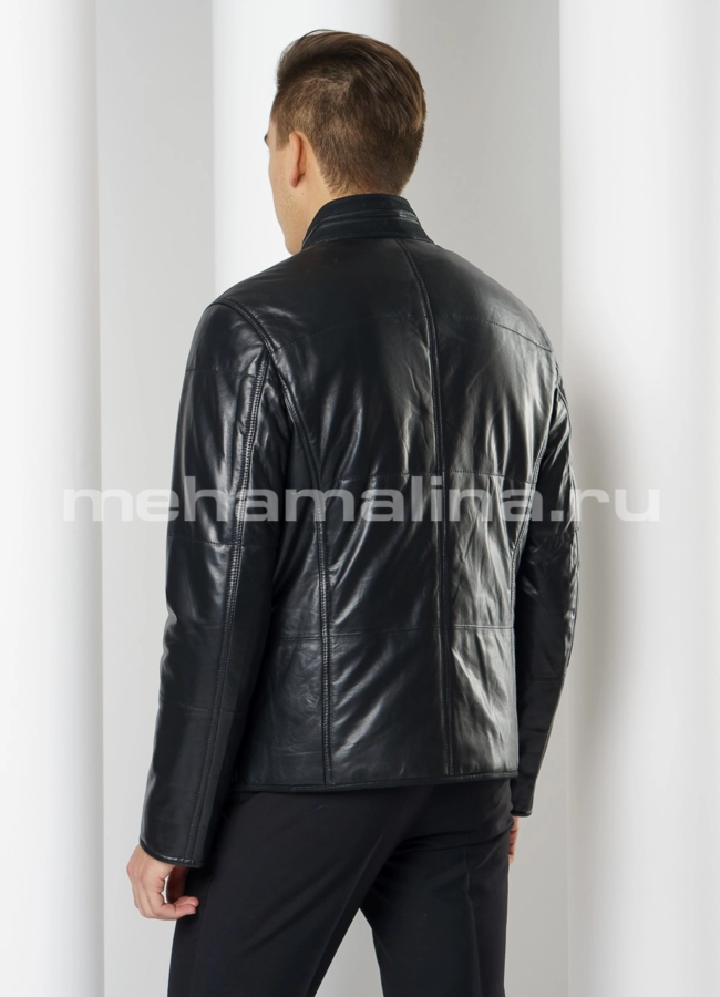 Кожаная куртка модель № KP-225 в кредит