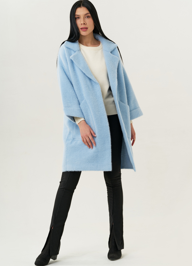 Женский кардиган голубого цвета модель № 1829 в рассрочку