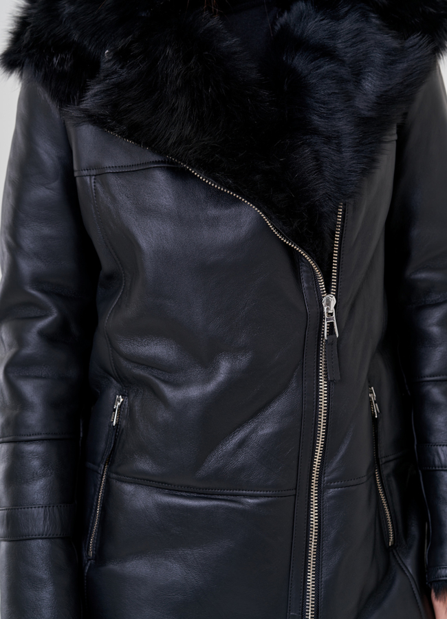 Натуральная дубленка на тоскане модель № 21845 в рассрочку