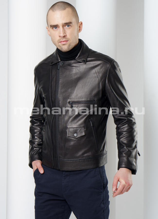 Куртка из натуральной кожи модель № KP-210 универмаг малина