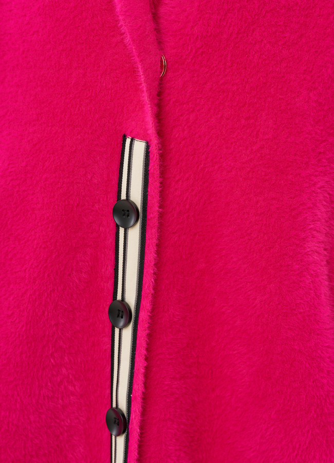 Женский кардиган оверсайз с английским воротником модель № 703 универмаг малина