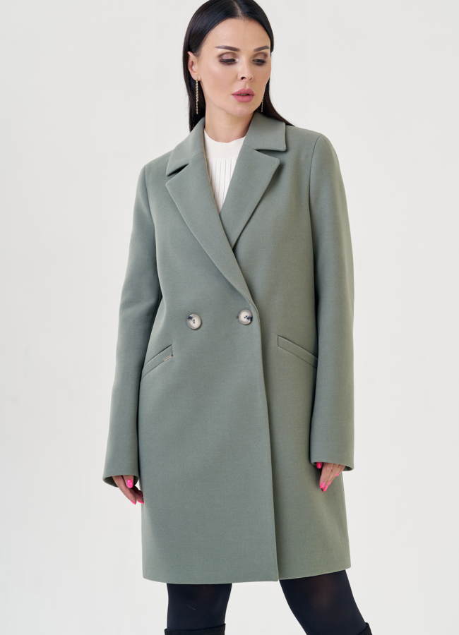 фото Пальто женское с английским воротником модель № 23178