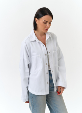 Женская джинсовая куртка рубашка