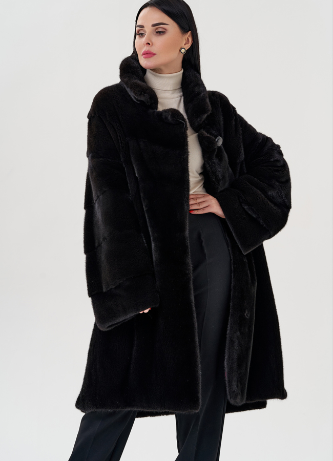 Шуба из греческой норки модель № S-646 универмаг малина