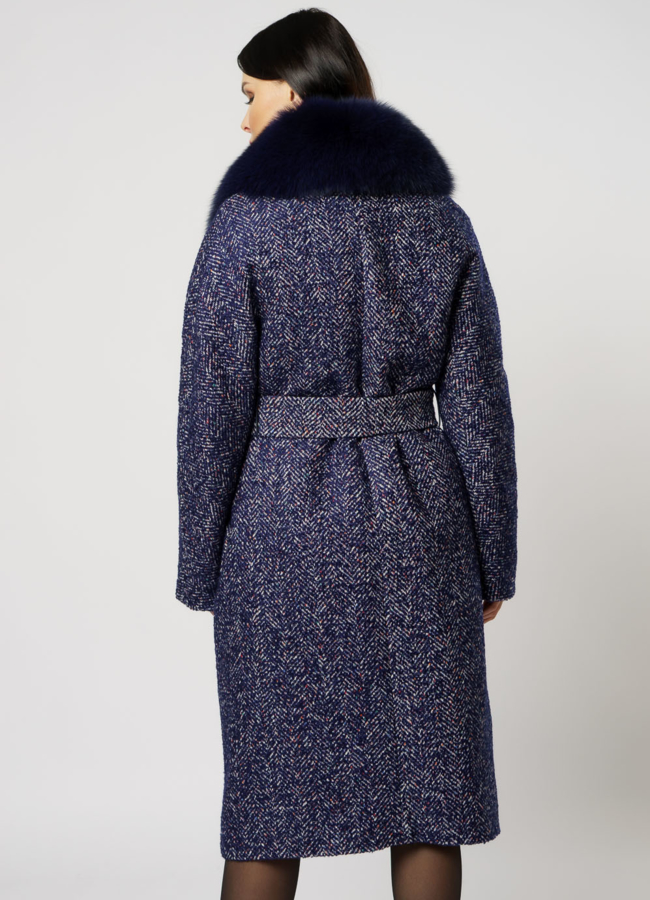 Пальто с мехом модель № 17758 в рассрочку