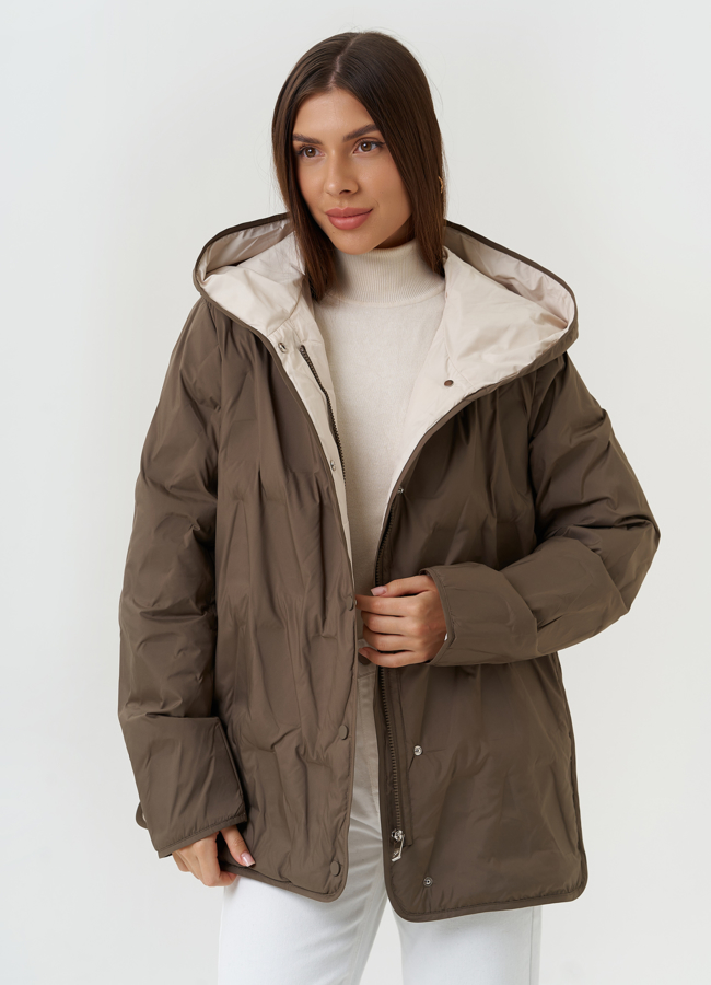 Женская куртка в стежку модель № 27874 универмаг малина