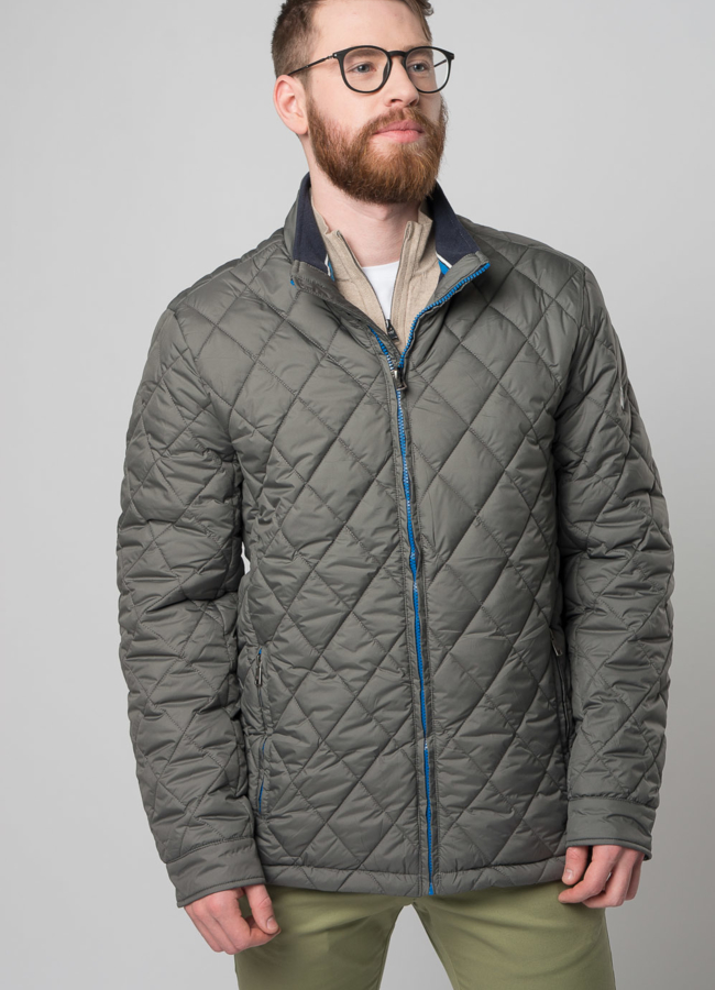 Мужская утепленная куртка на молнии модель № M9032 в рассрочку