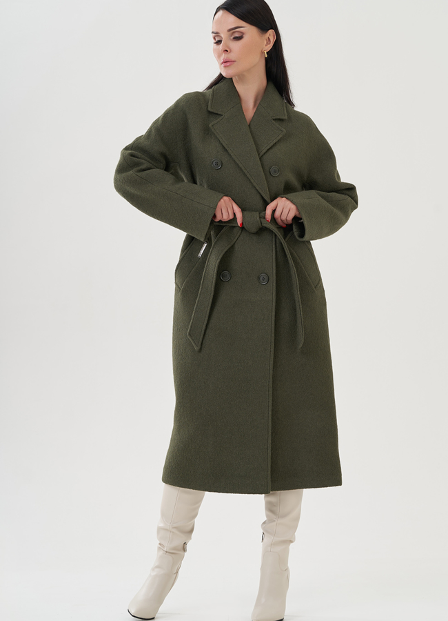 фото Пальто женское с английским воротником модель № 24758