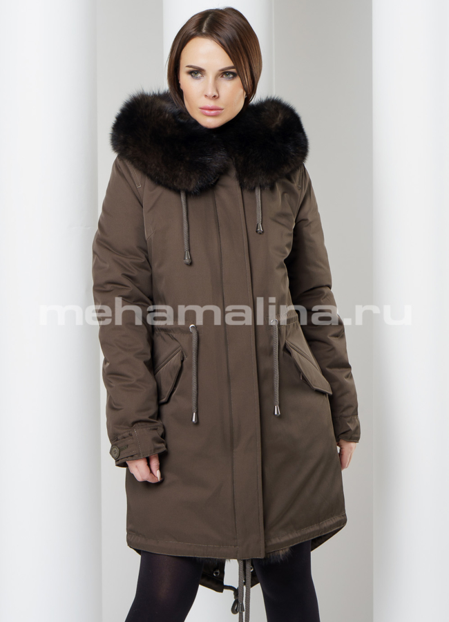 Парка с мехом Malina siberian wear модель № 11986 универмаг малина
