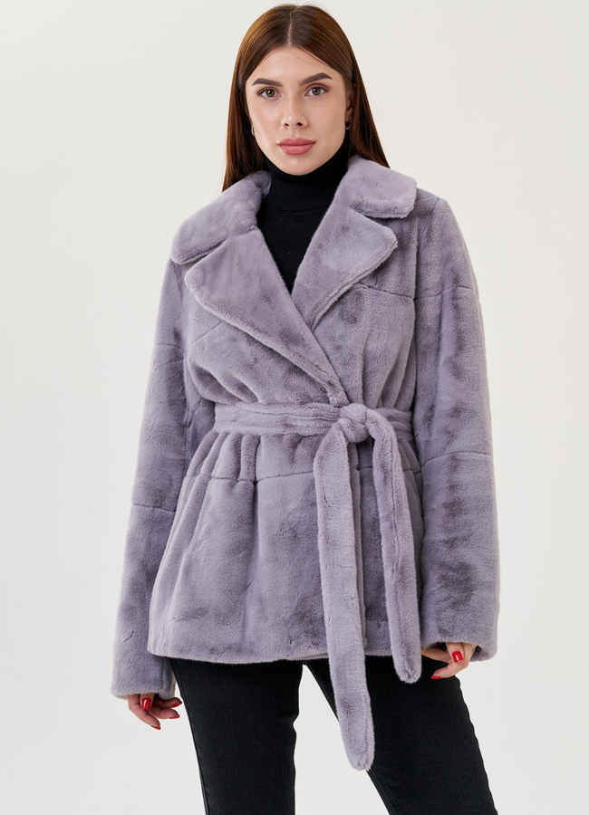 фото Куртка женская из искусственного меха  модель № 23539