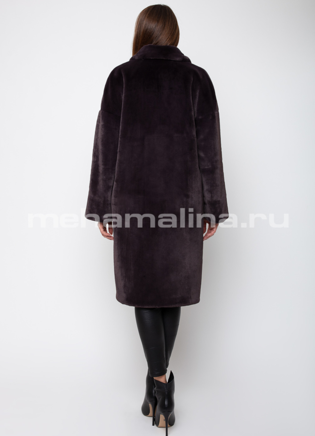 Пальто из эко меха модель № 886 в рассрочку