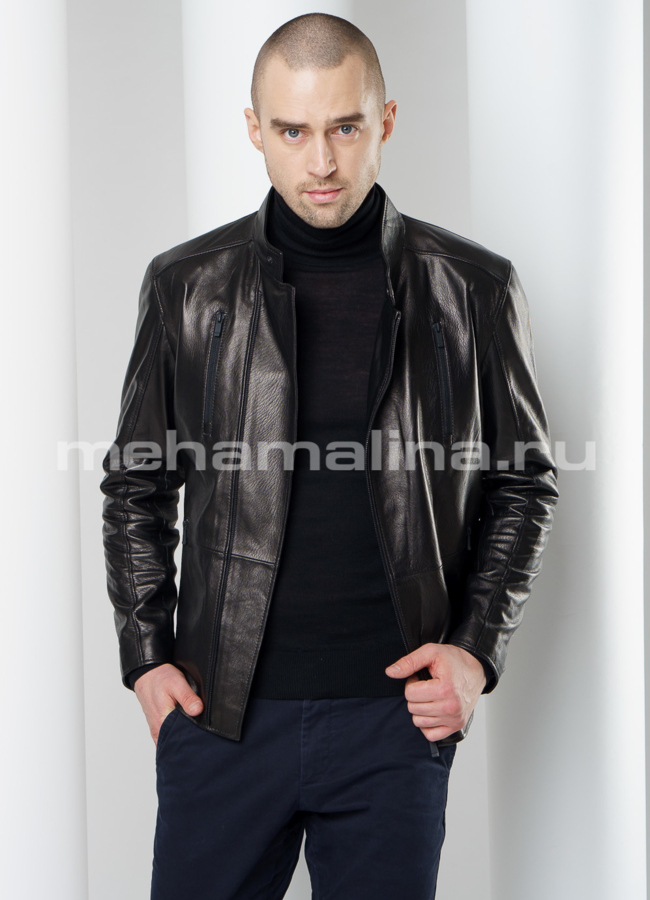 фото Кожаная куртка модель № KP-211