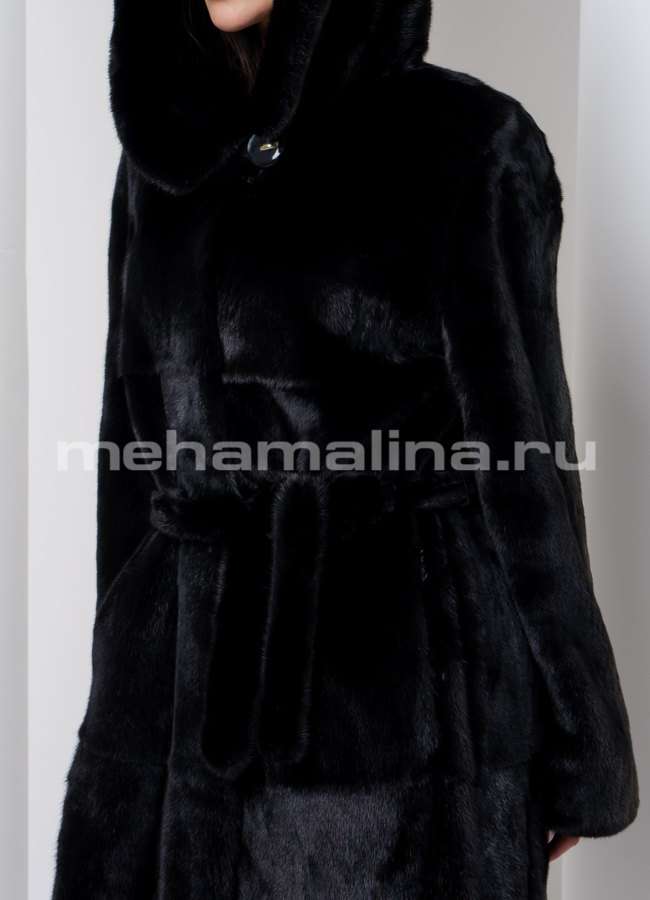Шуба из скандинавской норки модель № S-555 универмаг малина