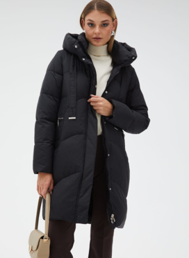 Женский пуховик с капюшоном