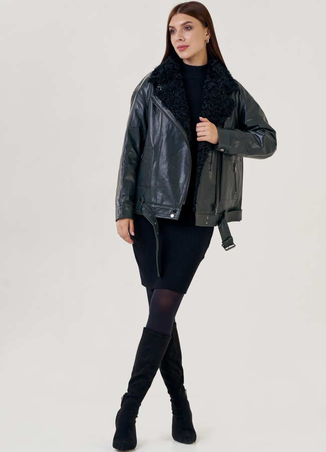 Куртка женская из натуральной кожи  модель № 23262 универмаг малина