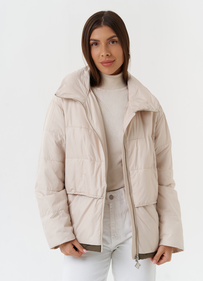 Женская куртка со съемной манишкой модель № 27869 универмаг малина