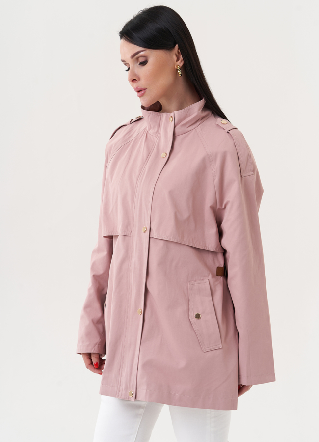 Женский жакет розового цвета модель № 27201 меха малина