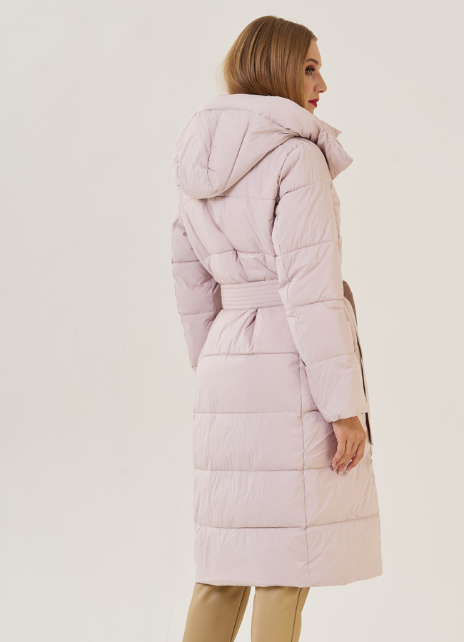 Пуховик женский с капюшоном  модель № 23209 универмаг малина