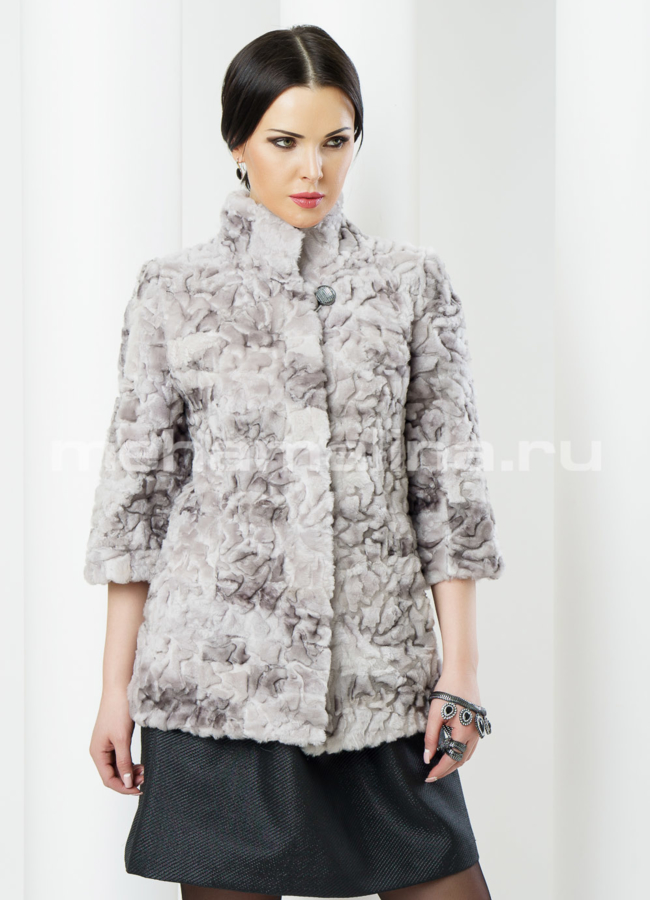 Шуба из мутона модель № S-374 в кредит