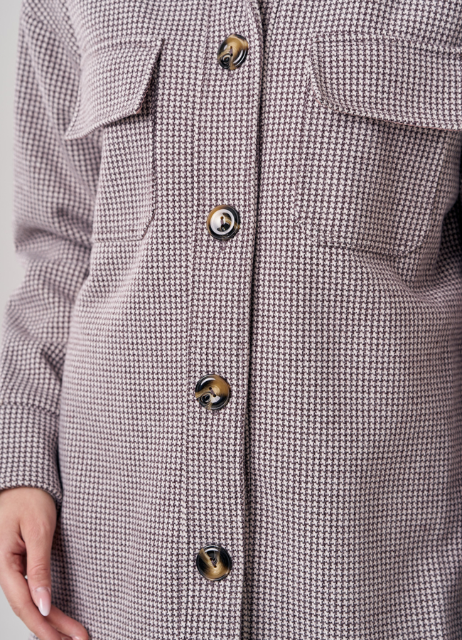 Женское пальто-рубашка модель № 01 универмаг малина