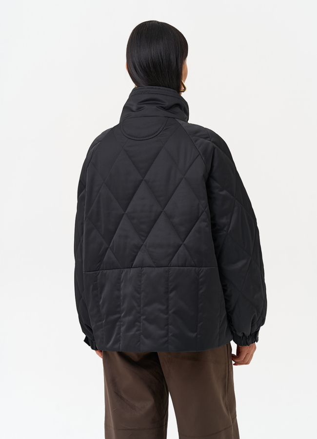 Женская утепленная куртка с воротником стойкой модель № 30035 универмаг малина