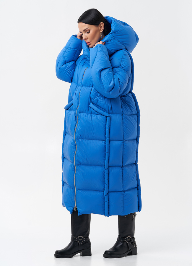 фото Женский пуховик с капюшоном  модель № 28978