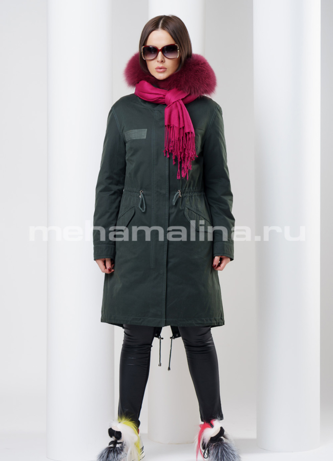 Женская парка модель № П-104 универмаг малина