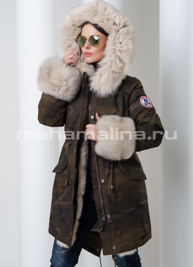 Меховая парка Malina siberian wear модель № П-142 универмаг малина