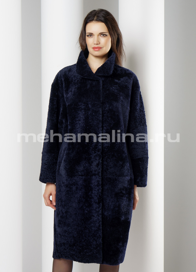 Шуба из астрагана модель № D-205 меха малина