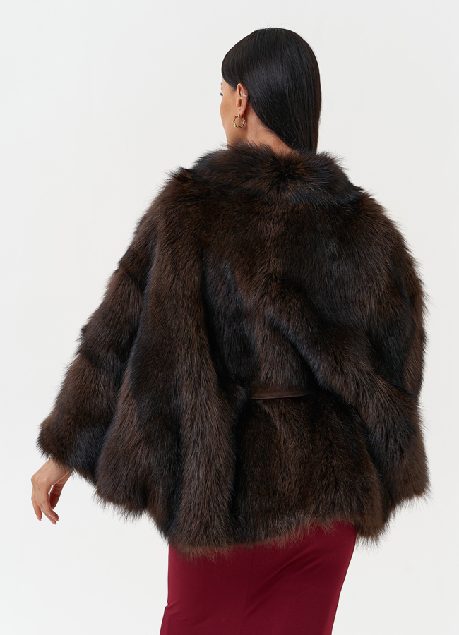 Женская шуба из меха канадского енота модель № 31086 в рассрочку Женская шуба из меха канадского енота модель № 31086 в рассрочку