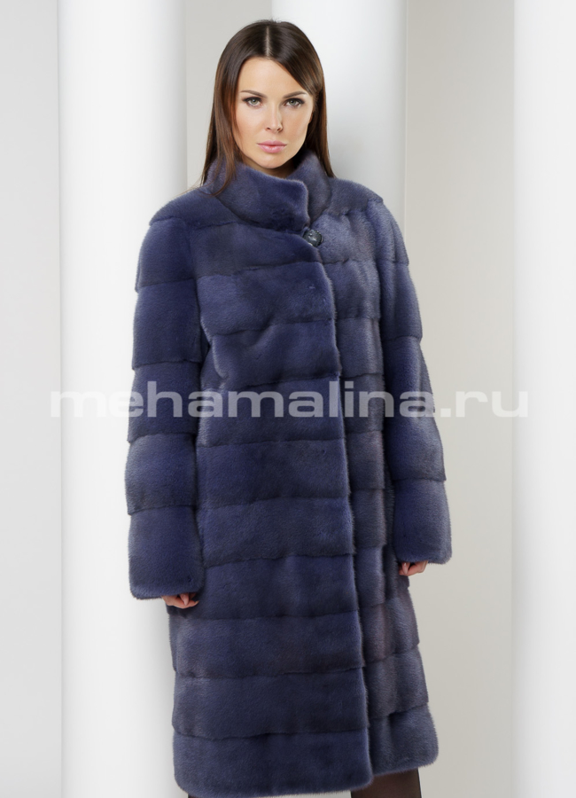 Норковая шуба модель № S-587 универмаг малина