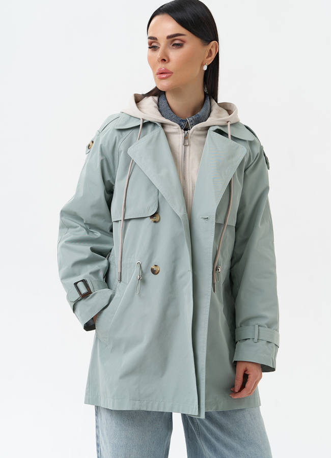 Ветровка женская со съемным капюшоном модель № 30270 универмаг малина