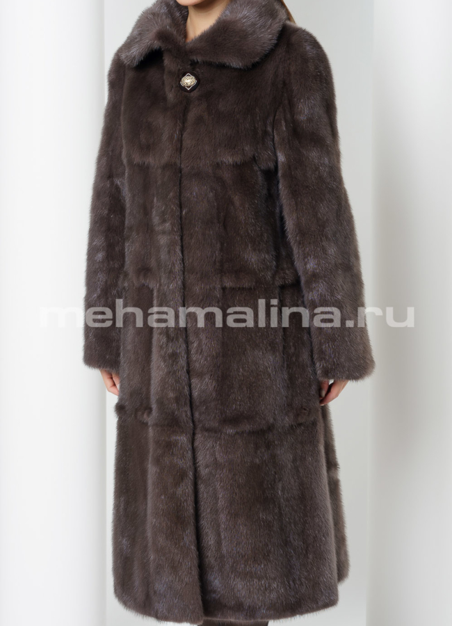 Норковая шуба  модель № S-638 универмаг малина