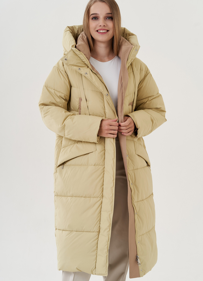 Пуховик женский с капюшоном  модель № 25025 в рассрочку