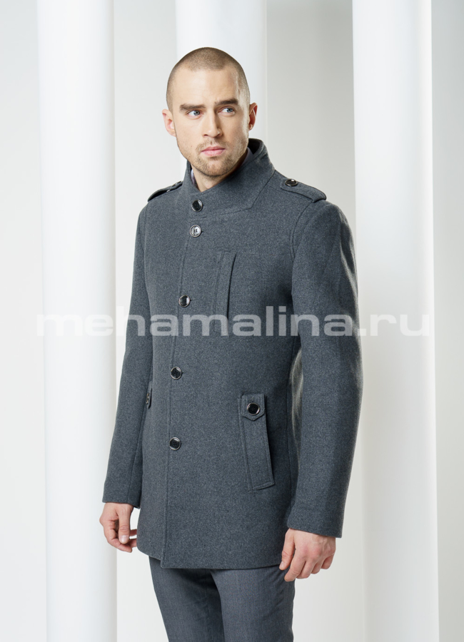 фото Пальто мужское, воротник стойка модель № PK-3