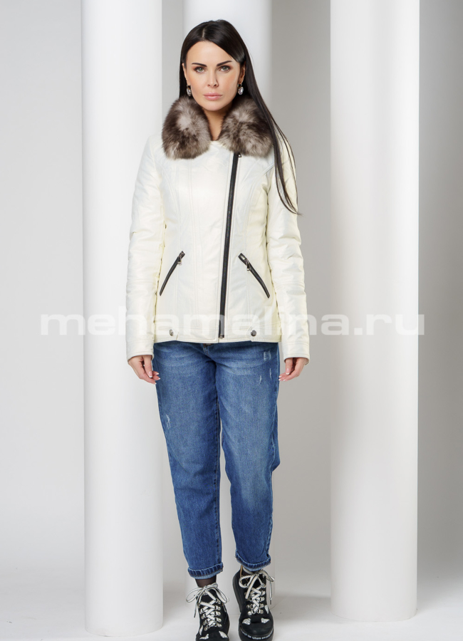 фото Утепленная куртка из эко кожи модель № 19899