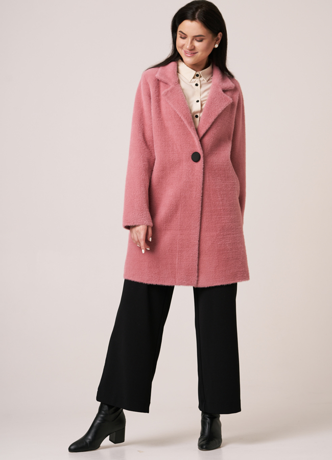 Пальто из микроворса модель № 20818 универмаг малина