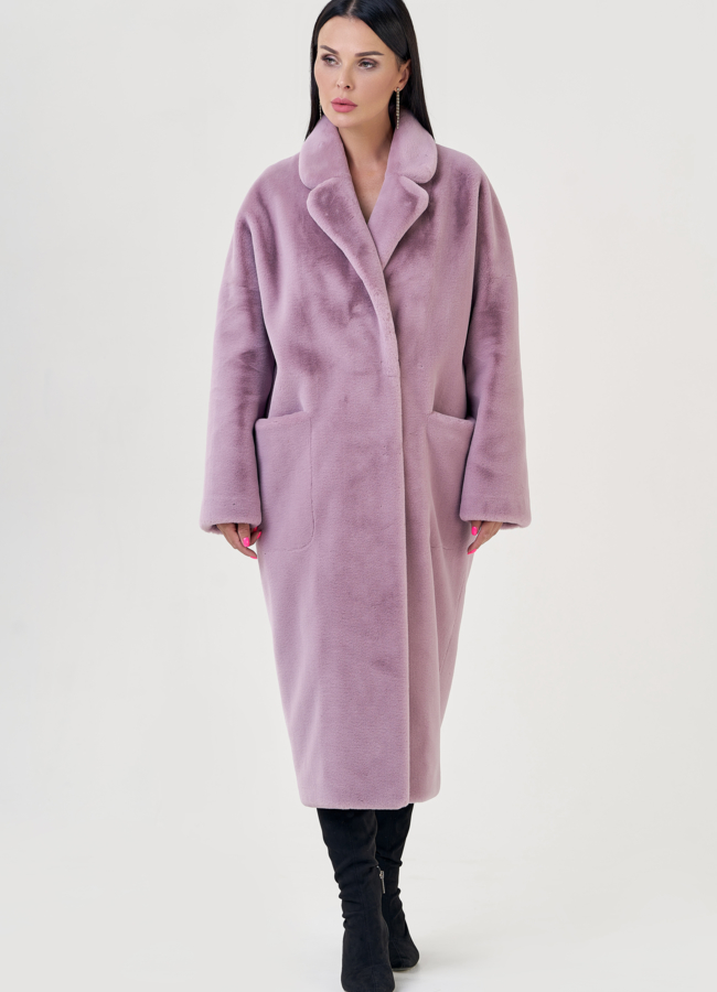 Женское пальто с английским воротником   модель № 23186 универмаг малина