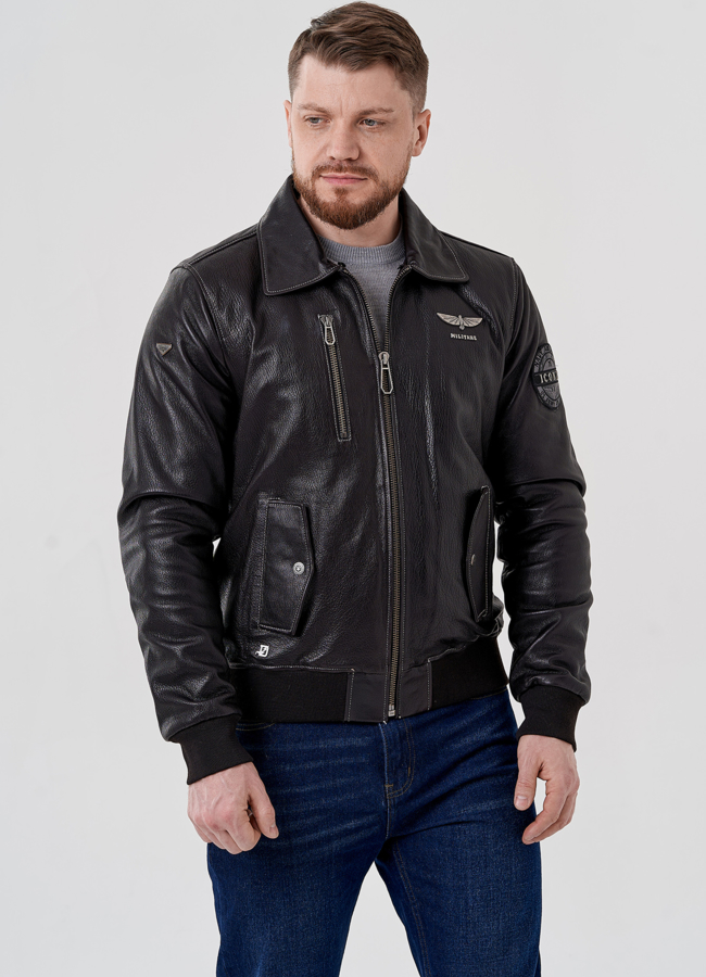 Мужская куртка- пилот  модель № 24390 в кредит