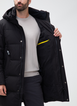 Мужской пуховик с капюшоном 