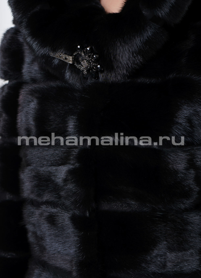 Норковая шуба трансформер модель № S-550 универмаг малина