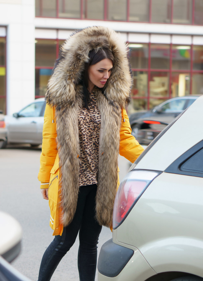 Парка-бомбер Malina siberian wear модель № П-300 меха малина