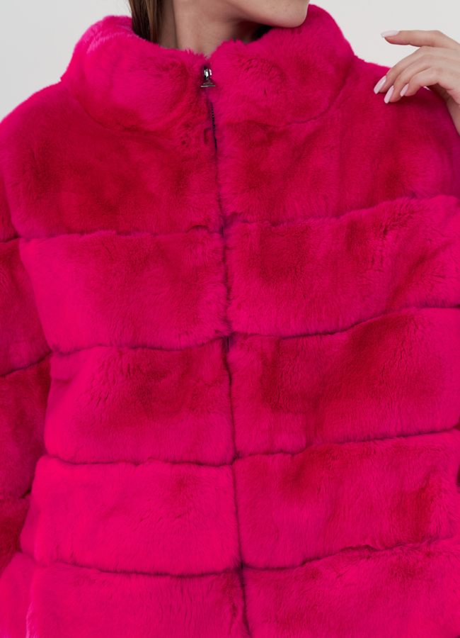 Шуба из меха кролика  модель № 25267 в рассрочку