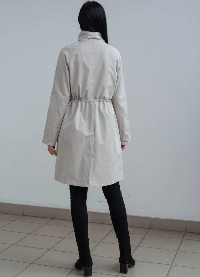 Плащ женский бежевого цвета модель № 22873 универмаг малина